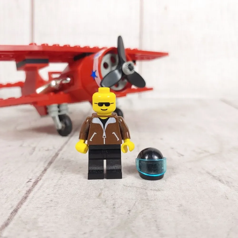 LEGO 6615 Eagle Stunt Flyer Red Plane - 100% Complete W/ Manual - NO BOX Vintage